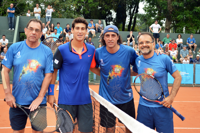 Orlandinho Luz e Fernando Meligeni foram os destaques no evento de tênis do CTC. 