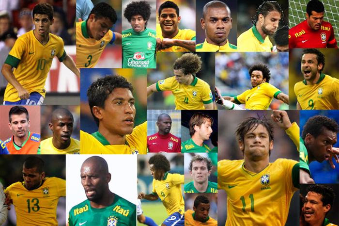 Jogadores do Brasil que tentam conquistar a Copa do Mundo. Arte: Zero Hora. 
