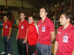 Giba, Bresciani, Pinigol, Eduardo e Alex Favaretto.